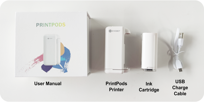 What's in the box - PrintPods